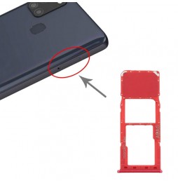 SIM + Micro SD kaart houder voor Samsung Galaxy A21s SM-A217 (Rood) voor 5,90 €