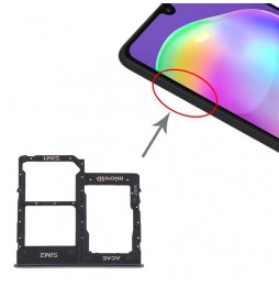SIM + Micro SD kaart houder voor Samsung Galaxy A31 SM-A315 (Zwart) voor 7,40 €