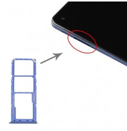 SIM + Micro SD kaart houder voor Samsung Galaxy A21s SM-A217 (Blauw) voor 5,90 €