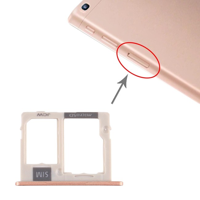 Tiroir carte SIM + Micro SD pour Samsung Galaxy Tab A 10.1 2019 SM-T515 (Gold) à 12,20 €