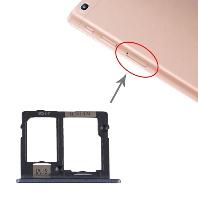Tiroir carte SIM + Micro SD pour Samsung Galaxy Tab A 10.1 2019 SM-T515 (Noir) à 12,20 €