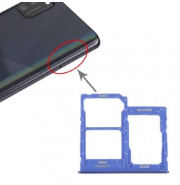 SIM + Micro SD kaart houder voor Samsung Galaxy A41 SM-A415 (Blauw) voor 5,90 €