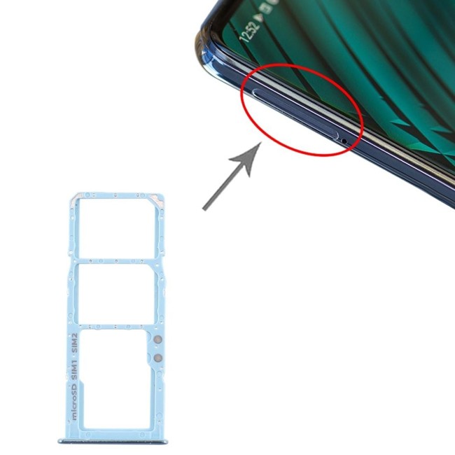 SIM + Micro SD Kartenhalter für Samsung Galaxy A51 SM-A515 (Blau) für 5,90 €
