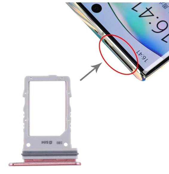 SIM Card Tray for Samsung Galaxy Note 10+ 5G SM-N976 (Pink) at 11,65 €