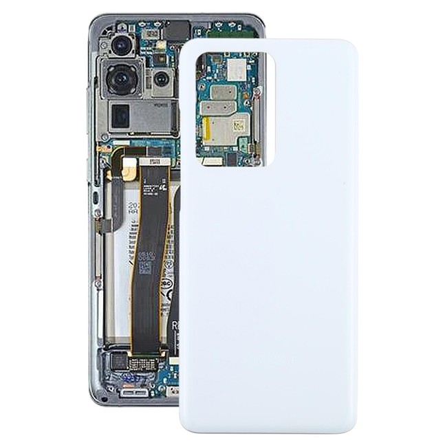 Battery Back Cover for Samsung Galaxy S20 Ultra SM-G988 (White)(With Logo) at 15,40 €