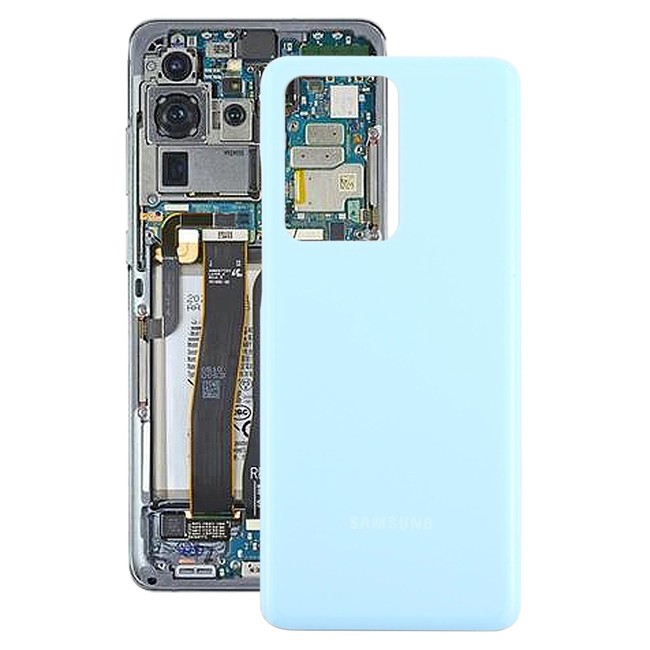 Achterkant voor Samsung Galaxy S20 Ultra SM-G988 (Blauw)(Met Logo) voor 15,40 €
