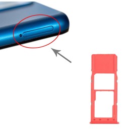 SIM + Micro SD Kartenhalter für Samsung Galaxy A12 SM-A125 (Rot) für 5,90 €