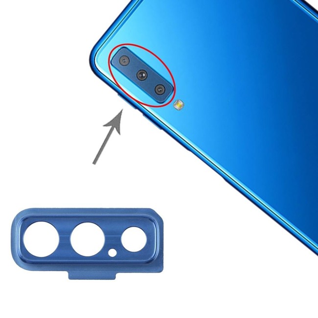 10x Kameralinse Abdeckung für Samsung Galaxy A7 2018 SM-A750 (Blau) für 14,90 €