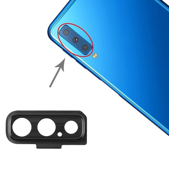 10x Camera lens glas voor Samsung Galaxy A7 2018 SM-A750(Zwart) voor 14,90 €