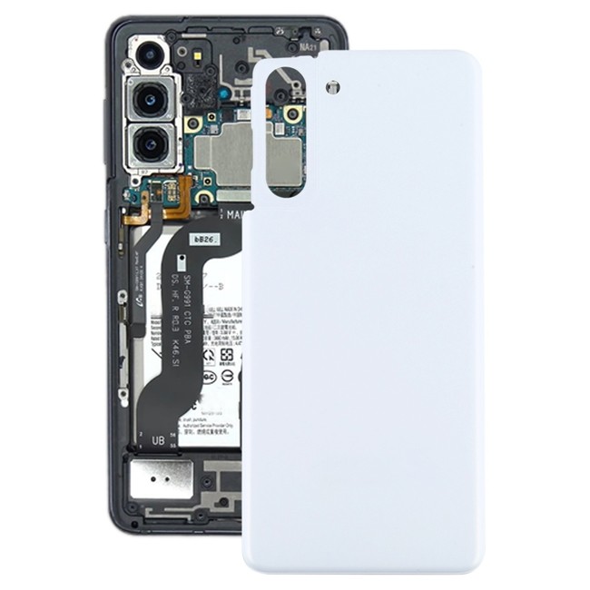 Cache arrière pour Samsung Galaxy S21 5G SM-G991 (Blanc)(Avec Logo) à 22,49 €
