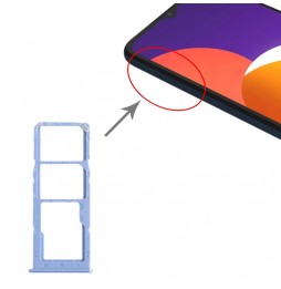 Tiroir carte SIM + Micro SD pour Samsung Galaxy M12 SM-M127 (Bleu) à 6,90 €