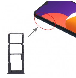 Tiroir carte SIM + Micro SD pour Samsung Galaxy M12 SM-M127 (Noir) à 6,90 €