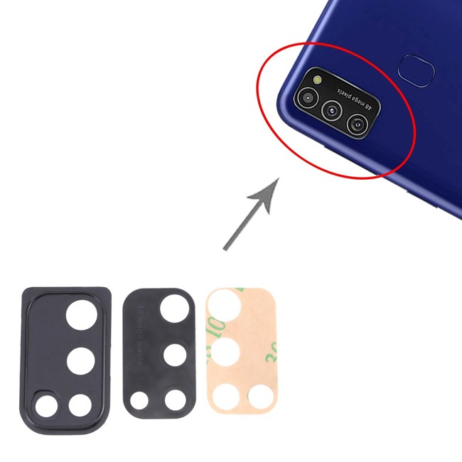 10x Camera Lens Cover for Samsung Galaxy M21 SM-M215 (Black) at 14,90 €
