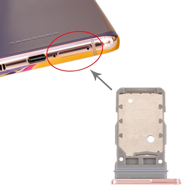 SIM Card Tray for Samsung Galaxy S21 SM-G990 (Pink) at 7,85 €
