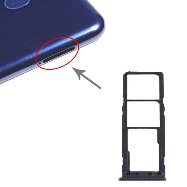 SIM + Micro SD Card Tray for Samsung Galaxy M10 SM-M105 (Black) at 6,90 €