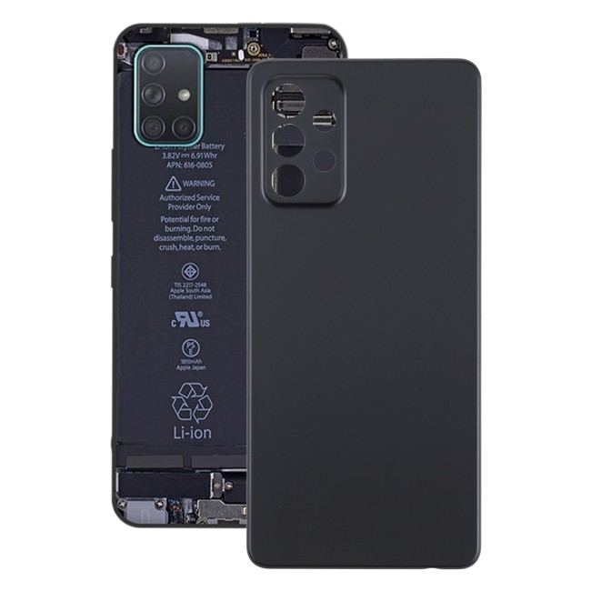 Achterkant voor Samsung Galaxy A72 5G SM-A726 (Zwart)(Met Logo) voor 17,79 €