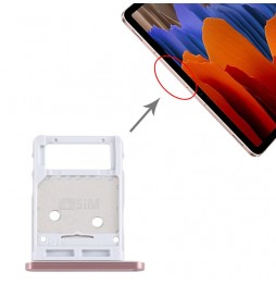 Tiroir carte SIM + Micro SD pour Samsung Galaxy Tab S7 SM-T870 / SM-T875 (Rose) à 12,70 €
