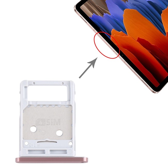 SIM + Micro SD Card Tray for Samsung Galaxy Tab S7 SM-T870 / SM-T875 (Pink) at 12,70 €