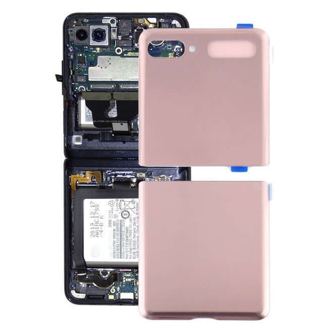 Battery Back Cover for Samsung Galaxy Z Flip 5G SM-F707 (Pink)(With Logo) at 45,85 €