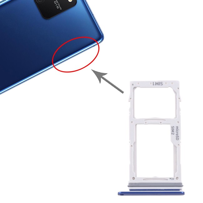 Tiroir carte SIM + Micro SD pour Samsung Galaxy S10 Lite SM-G770 (Bleu) à 6,05 €