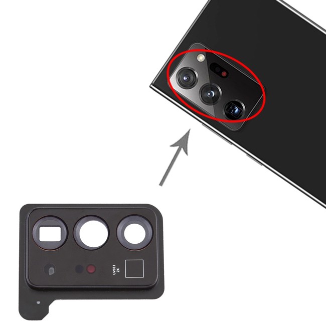 Kameralinse Abdeckung für Samsung Galaxy Note 20 Ultra SM-N985 / SM-N986 (Schwarz) für 7,70 €
