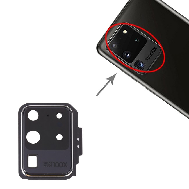 Kameralinse Abdeckung für Samsung Galaxy S20 Ultra SM-G988 (Weiss) für 9,90 €