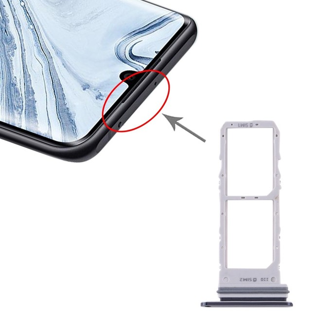 SIM Card Tray for Samsung Galaxy Note 10 SM-N970 (Black) at 6,90 €