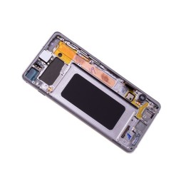 Original Display LCD mit Rahmen für Samsung Galaxy S10+ SM-G975F (Silber) für 299,90 €