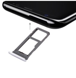 SIM + Micro SD Card Tray for Samsung Galaxy S8+ SM-G955 (Silver) at 5,90 €