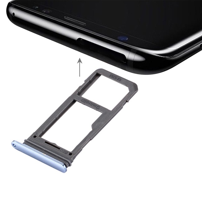 SIM + Micro SD Card Tray for Samsung Galaxy S8+ SM-G955 (Blue) at 5,90 €