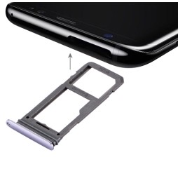 Tiroir carte SIM + Micro SD pour Samsung Galaxy S8+ SM-G955 (Gris) à 5,90 €