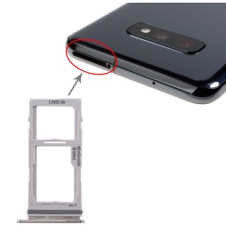 SIM + Micro SD kaart houder voor Samsung Galaxy S10e SM-G970 (Wit) voor 6,90 €