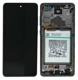 Origineel LCD scherm met frame + batterij voor Samsung Galaxy A72 SM-A725 / A72 5G SM-A726 Zwart voor €111.90