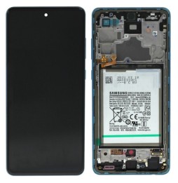 Écran LCD original avec châssis + batterie Samsung Galaxy A72 SM-A725 / A72 5G SM-A726 Bleu à €111.90