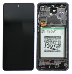 Origineel LCD scherm met frame + batterij voor Samsung Galaxy A72 SM-A725 / A72 5G SM-A726 Purper voor €111.90