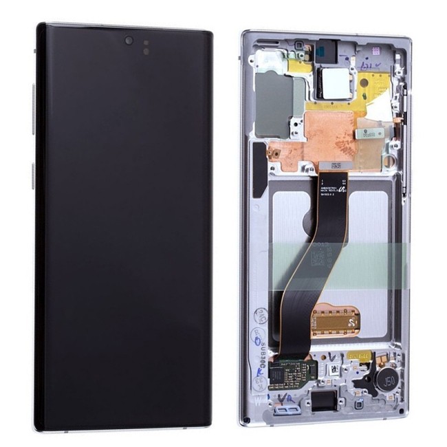 Original LCD Screen with Frame for Samsung Galaxy Note 10 SM-N970 (White) at 249,90 €