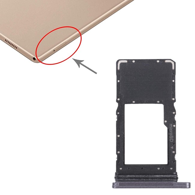 Tiroir carte micro SD pour Samsung Galaxy Tab A7 10.4 2020 SM-T500 / SM-T505 (Noir) à 11,80 €