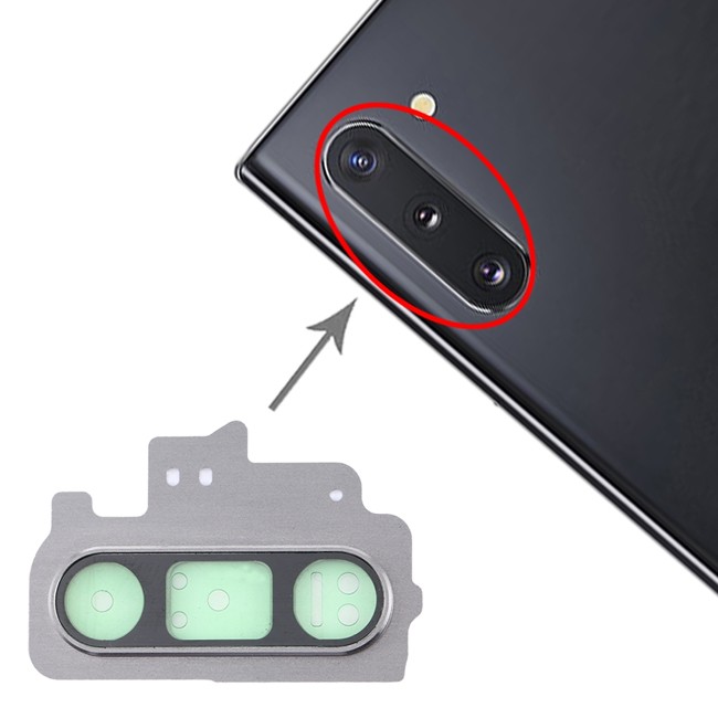 10x Kameralinse Abdeckung für Samsung Galaxy Note 10 SM-N970 (Grau) für 16,90 €