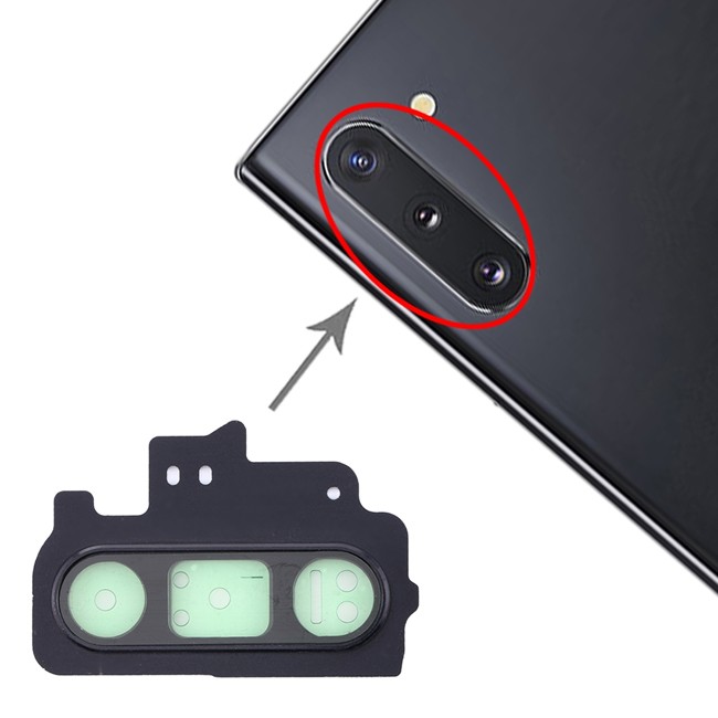 10x Kameralinse Abdeckung für Samsung Galaxy Note 10 SM-N970 (Schwarz) für 16,90 €
