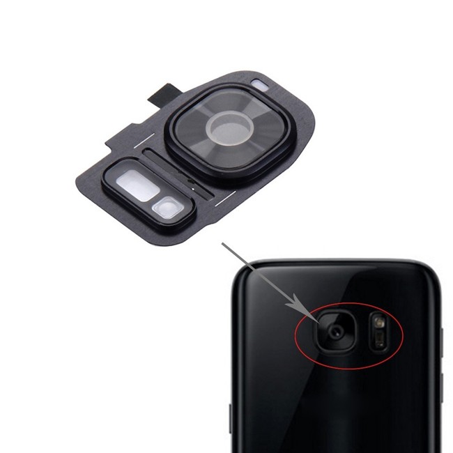 10x Cache vitre caméra pour Samsung Galaxy S7 SM-G930 (Noir) à 9,90 €