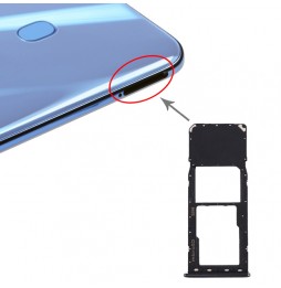 SIM + Micro SD Kartenhalter für Samsung Galaxy A20 SM-A205 (Schwarz) für 6,90 €