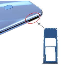 Tiroir carte SIM + Micro SD pour Samsung Galaxy A20 SM-A205 (Bleu) à 6,90 €