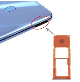 Tiroir carte SIM + Micro SD pour Samsung Galaxy A20 SM-A205 (Orange) à 6,90 €