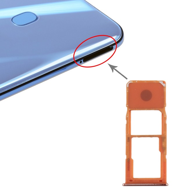 SIM + Micro SD Kartenhalter für Samsung Galaxy A20 SM-A205 (Orange) für 6,90 €