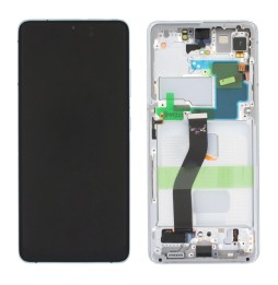 Original LCD Screen with Frame for Samsung Galaxy S21 Ultra 5G SM-G998B Silver at 319,90 €