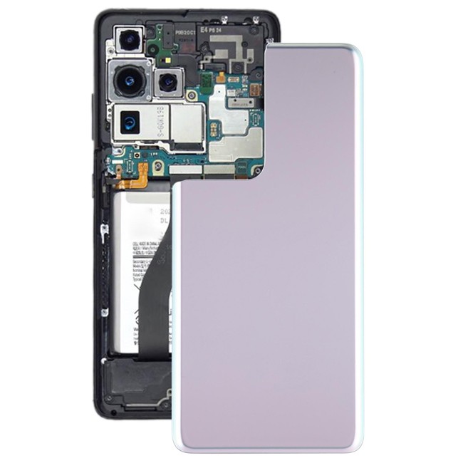 Achterkant voor Samsung Galaxy S21 Ultra 5G SM-G998 (Zilver)(Met Logo) voor 21,90 €