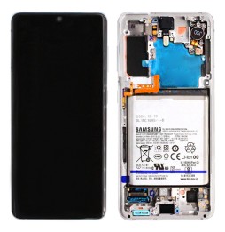 Original LCD Screen with Battery for Samsung Galaxy S21 5G SM-G991B White at 219,90 €