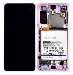 Original Display LCD mit Akku für Samsung Galaxy S21 5G SM-G991B Lila für 219,90 €