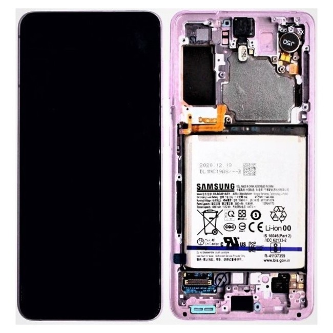 Original LCD Screen with Battery for Samsung Galaxy S21 5G SM-G991B Violet at 219,90 €