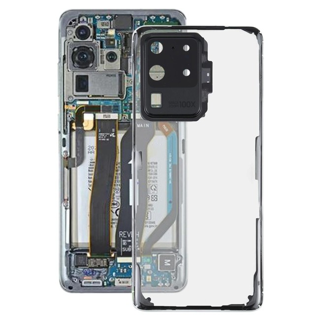 Rückseite Akkudeckel mit Linse für Samsung Galaxy S20 Ultra SM-G988 (Transparent)(Mit Logo) für 16,85 €